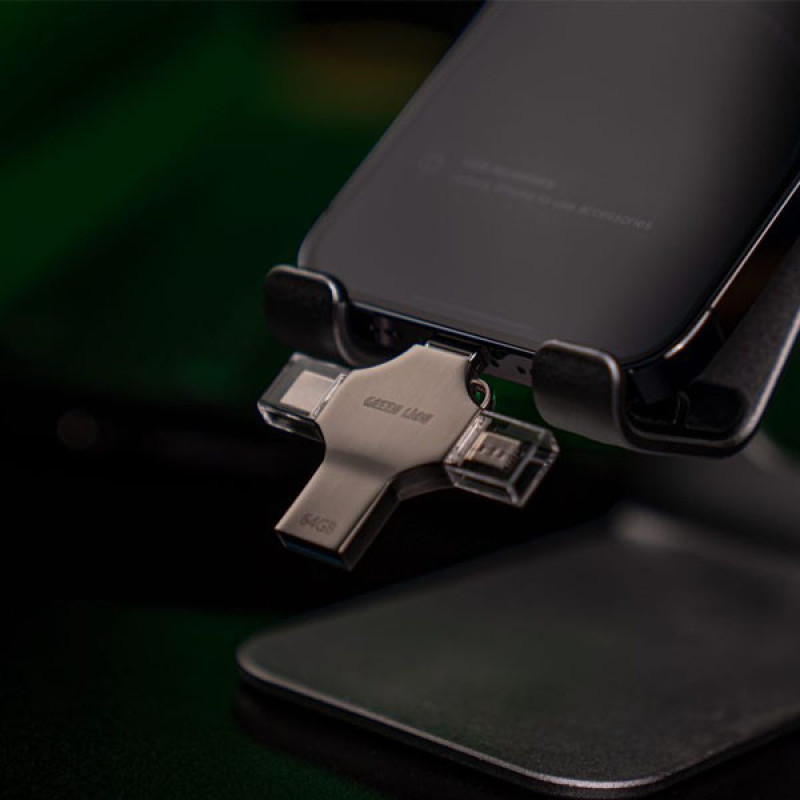 فلش مموری گرین لاین مدل GN4IN1USB128 ظرفیت 128 گیگابایت