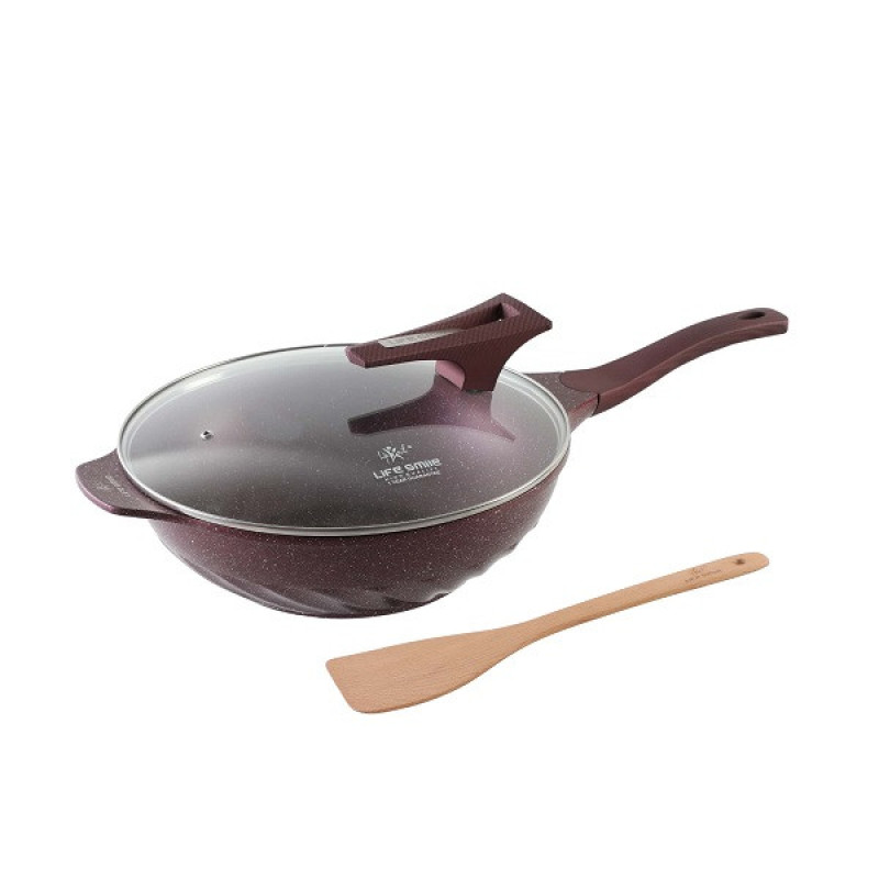 ماهی تابه لایف اسمایل مدل WOK سایز 32