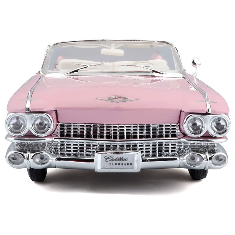 ماکت ماشین ناب سل مدل کادیلاک الدورادو کروک فلزی موزیکال چراغدار عقب کش کد Cadillac Eldorado Metal Musical Lighted Car