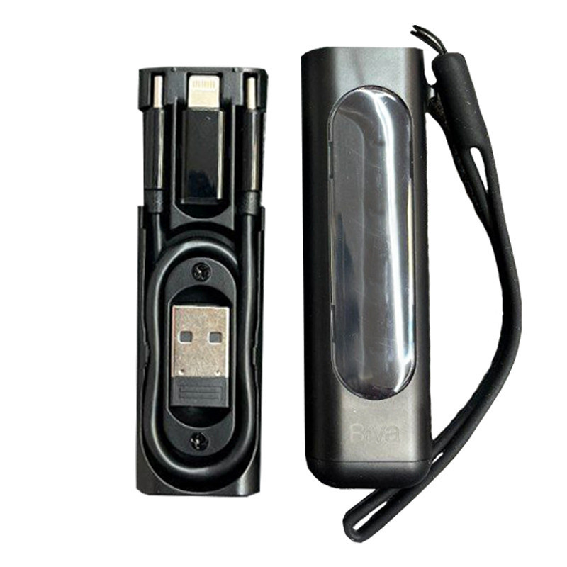 کابل تبدیل USB-CUSB به لایتنینگUSB-CMicroUSB بیوا مدل C-17 طول 0.28 متر