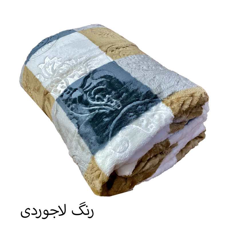 پتو 1 نفر هنرمند مدل ماندگار سایز 220x160 سانتی‌متر