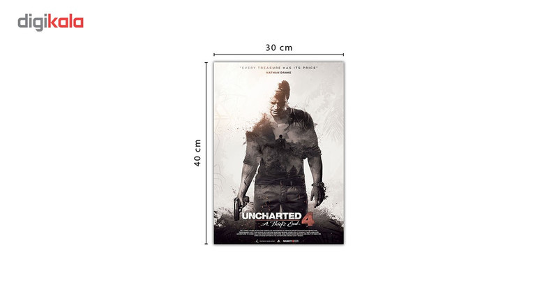 تابلو شاسی ونسونی طرح UnCharted 4 Poster سایز 30 × 40