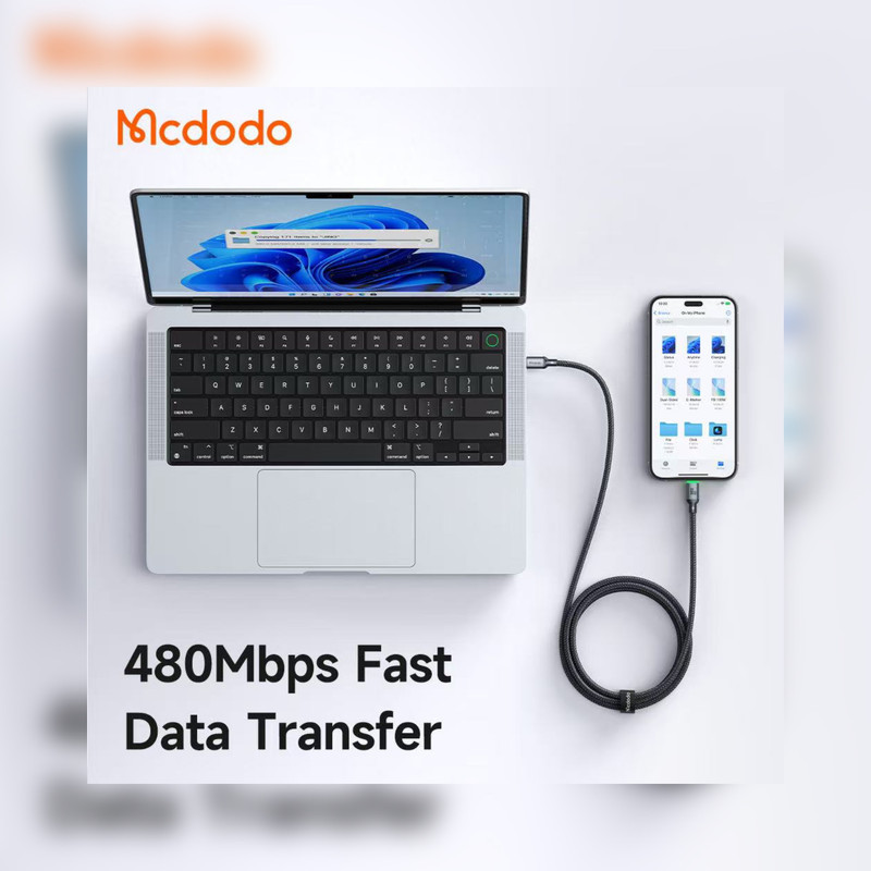 کابل USB-C مک دودو مدلCa-6870  60W طول 1 متر