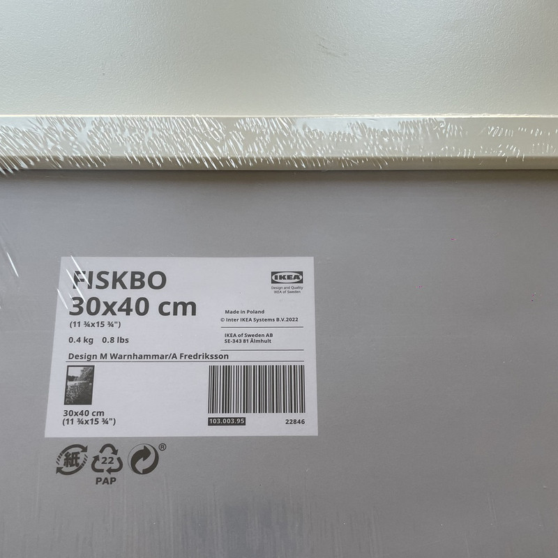 قاب عکس ایکیا مدل FISKBO-NEW سایز 40x30 سانتی متر