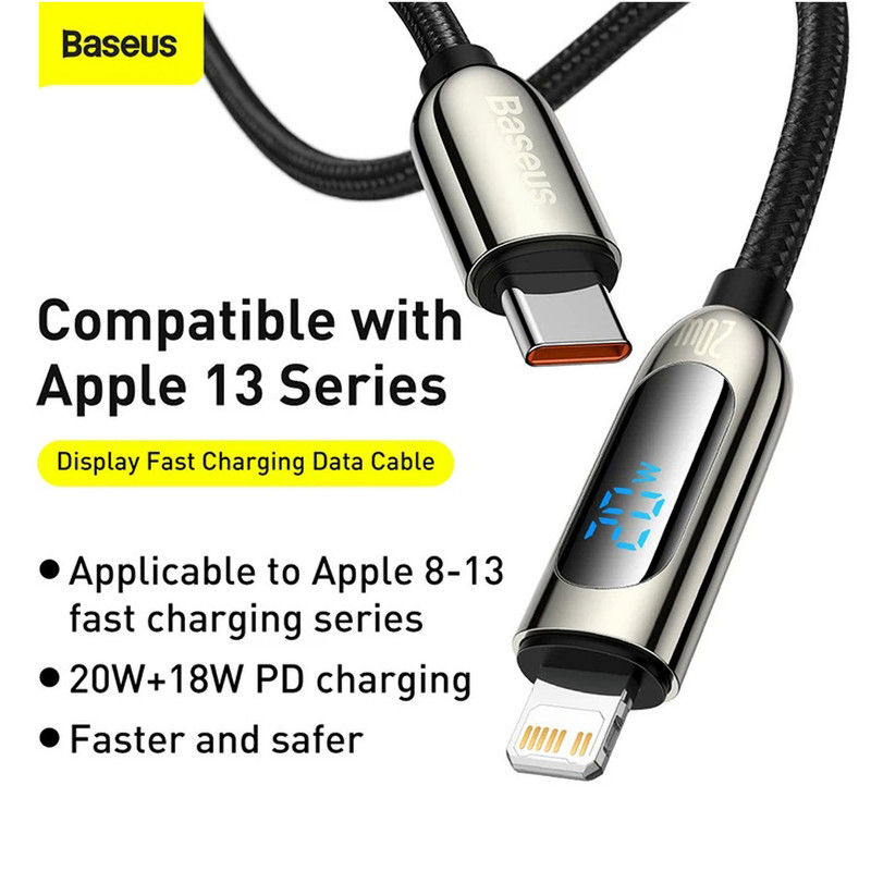 کابل تبدیل USB-C به لایتنینگ باسئوس مدل CATLSK-A01 طول 2 متر