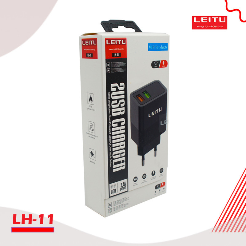 شارژر دیواری لیتو مدل LH - 11 به همراه کابل تبدیل MICROUSB