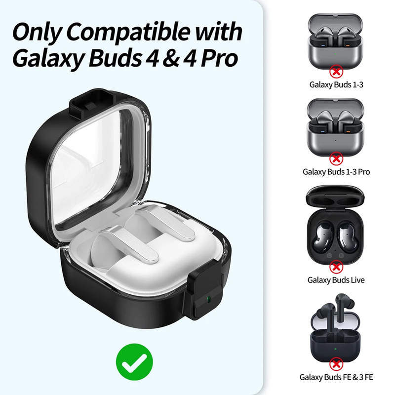 کاور سامورایی مدل Quad-50 مناسب برای کیس هدفون سامسونگ Galaxy Buds 4 Pro  Galaxy Buds 4