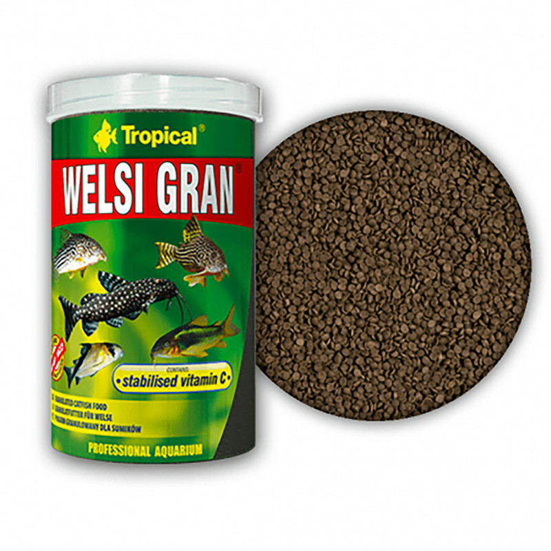 غذا ماهی تروپیکال مدل welsi gran کد 7D وزن 60 گرم