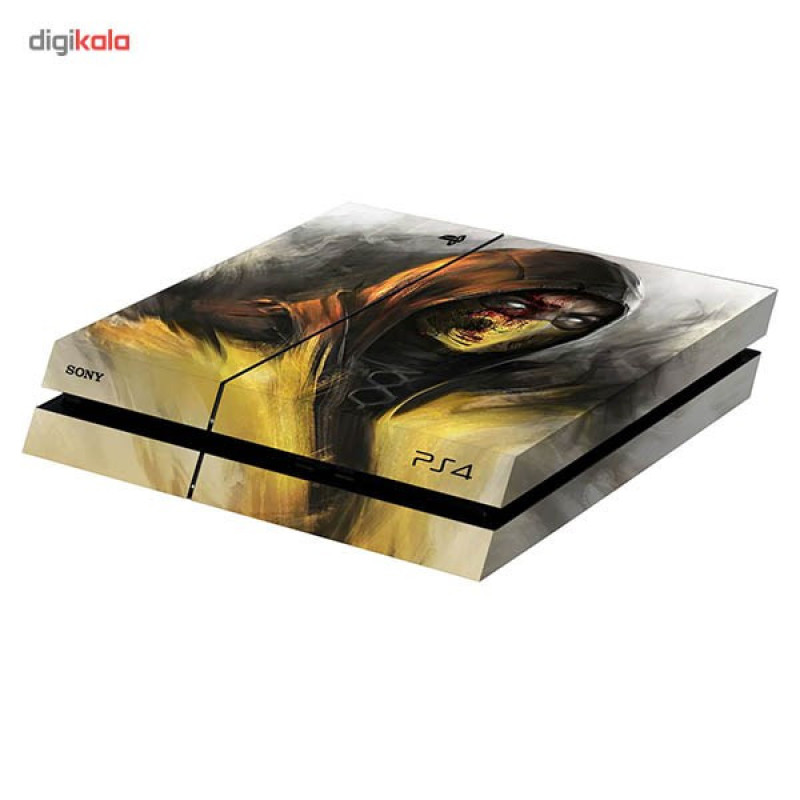 برچسب افقی پلی استیشن 4 ونسونی طرح Scorpion Art