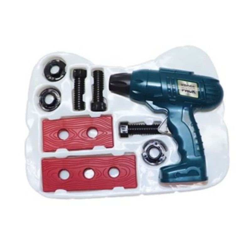 ست اسباب بازی ابزار مهندسی 14 تکه ناب سل مدل کیفی به همراه دریل دستی کد 14PCS Engineering Tool Bag Toy