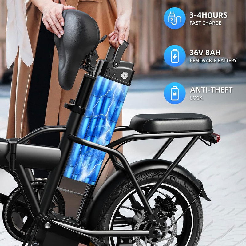 دوچرخه برقی مدل EB-01 سایز طوقه 20 اینچ