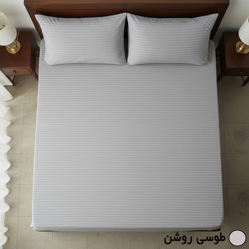 سرویس ملحفه 2 نفره 3 تکه مانیکاهوم مدل هتلی PARALLEL PLUS