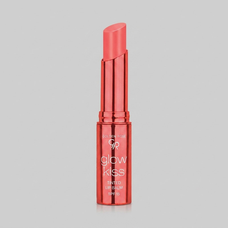 تینت بالم لب گلدن رز مدل TINTED شماره 04 بافت نرم و کرمی، ماندگاری بالا، محافظت SPF 15، حاوی ویتامین E و عصاره، عدم چسبندگی و نمای نهایی براق