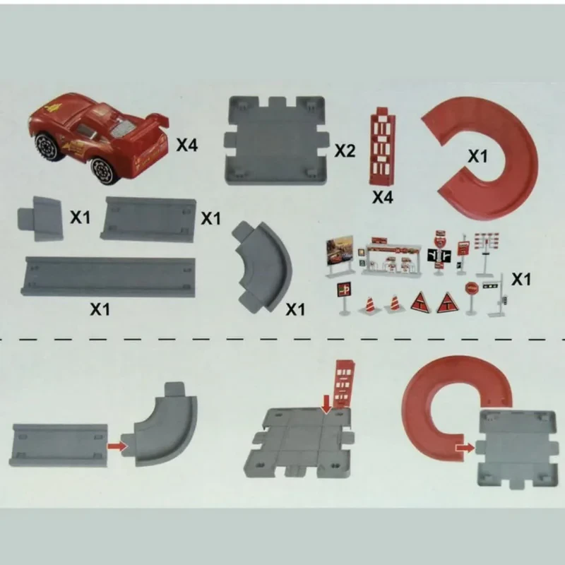 کیت ماشین ناب سل مدل پارکینگ طبقاتی مک کویین McQueen parking lot