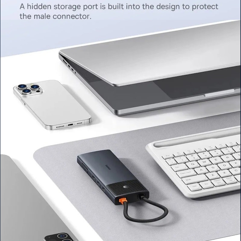 هاب 11 پورت USB-C بیسوس مدل Metal Gleam Series II