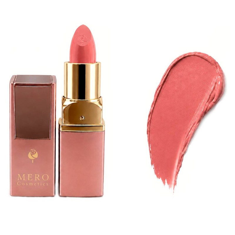 رژ لب جامد مرو مدل rosy peach شماره 116 رنگ صورتی کالباسی