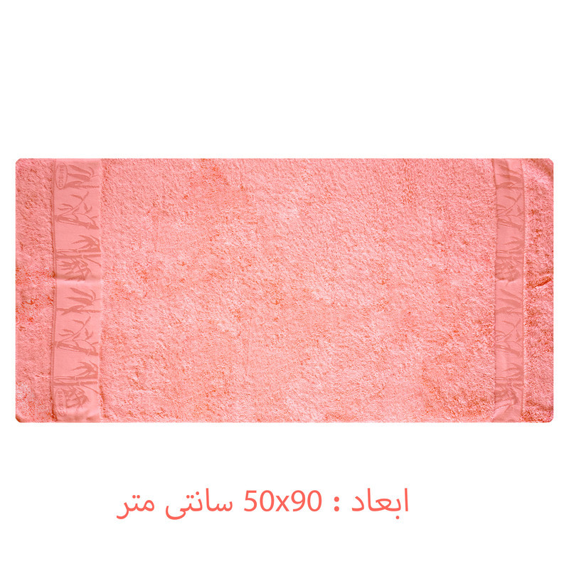 حوله دست و صورت نورپاک مدل Bambo سایز 50x90 سانتی متر