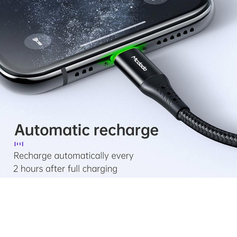 کابل تبدیل USB-C به لایتنینگ مک دودو مدل Auto Power Off CA-7360-M01 طول 1.2 متر