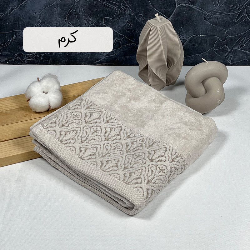 حوله دست و صورت هیرو طرح کاریزما سایز 40×75 سانتی متر