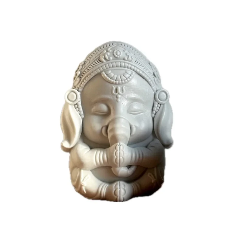 شمع دست‌ساز معطر مدل فیل کد R876 با رایحه نارگیل زمان اتمام 4 ساعت
