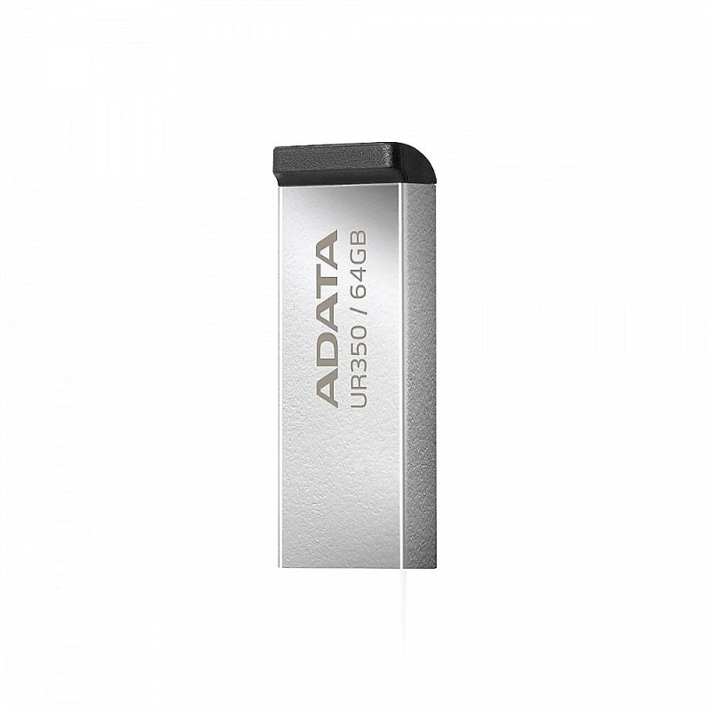 فلش مموری ای‌دیتا مدل UR350 ظرفیت 64 گیگابایت، رابط USB 3.2، سرعت خواندن 100 مگابایت بر ثانیه، مقاوم در برابر ضربه و سازگار با ویندوز و مک