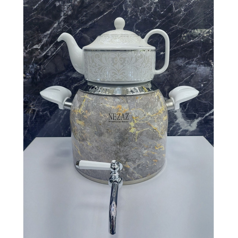 ست کتری و قوری نزاز طرح سنگ