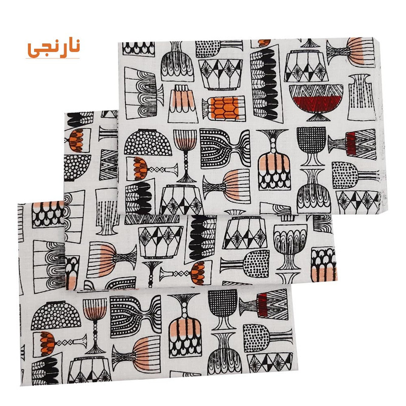 دستمال آشپزخانه مدل ظروف بسته سه عددی