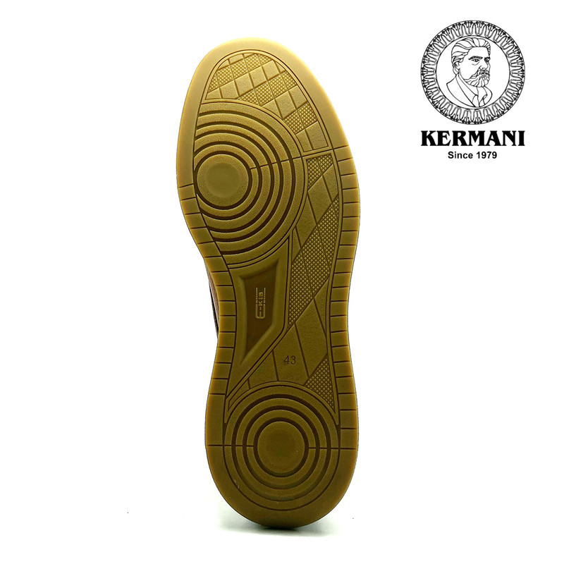 نیم بوت مردانه کرمانی مدل چرم دستدوز طبیعی فلوتر کد 649 رنگ قهوه ای