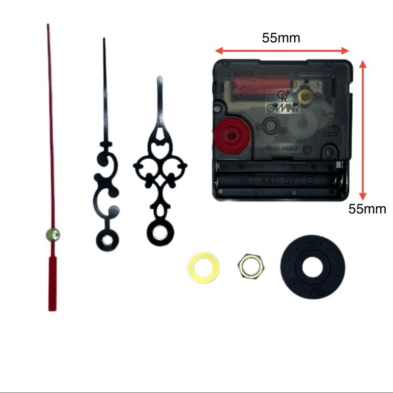 موتور ساعت دیواری کامار مدل شفت کوتاه ارام گرد کد CR13mm