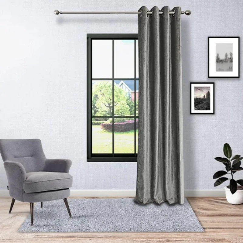 پرده نوین پرده خورشید مدل مخمل شانل کد NU351 سایز 280x140 سانتی‌متر