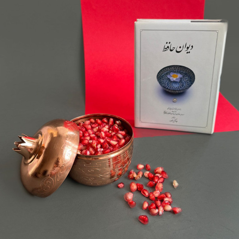 قندان مسی مدل انار لیزری کد ZH338.1