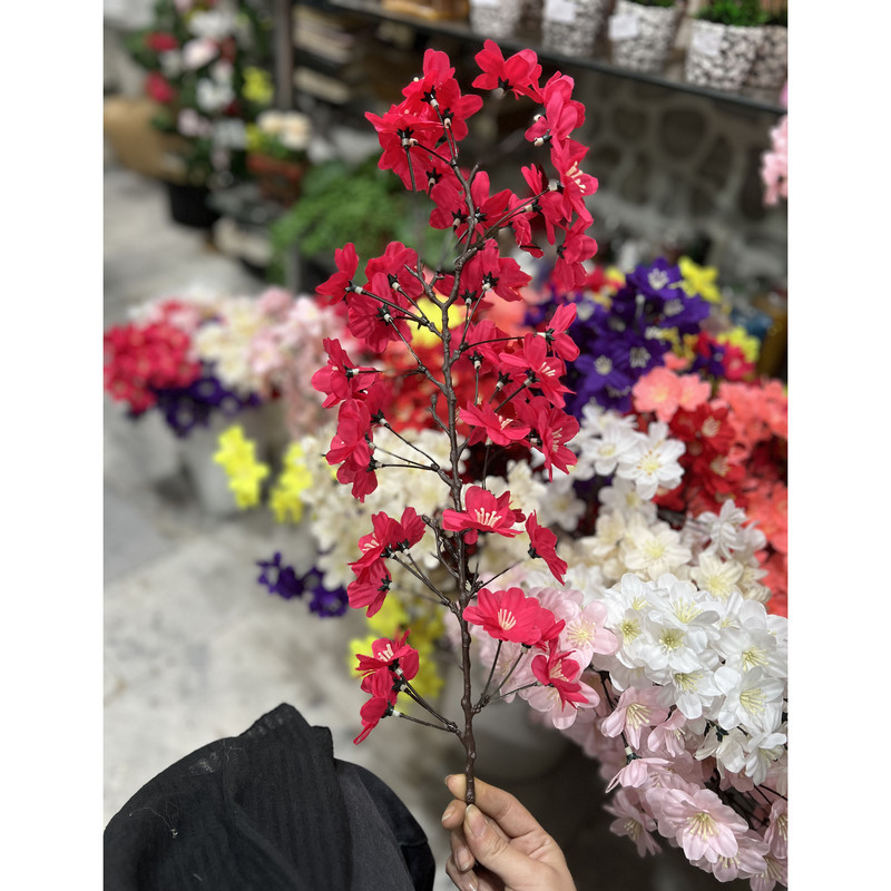 گل مصنوعی مدل شکوفه ریزی ژاپنی 01 مجموعه 3 عددی