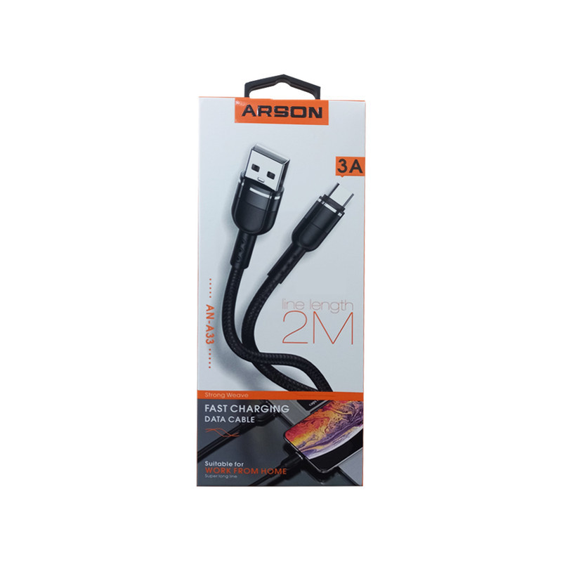 کابل تبدیل USB به USB-C آرسون مدل AN-A33 طول 2 متر