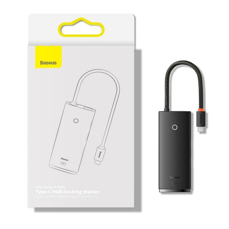 هاب 6 پورت USB-C باسئوس مدل BS-OH019