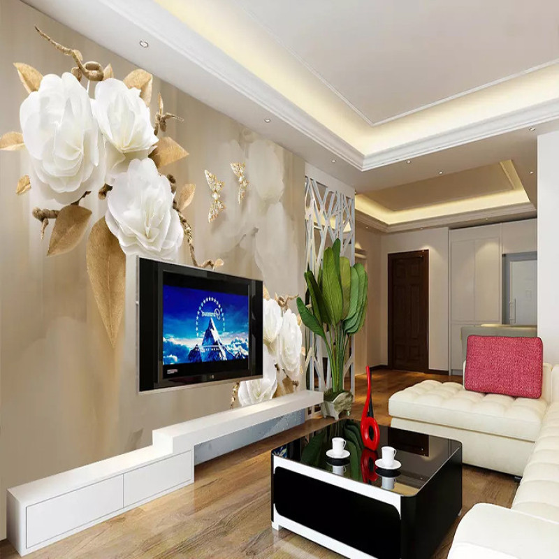پوستر دیواری سه بعدی مدل گل برجسته DVRF1380