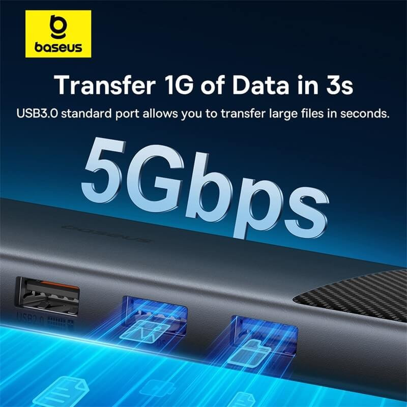هاب 11 پورت USB-C بیسوس مدل Metal Gleam Series II