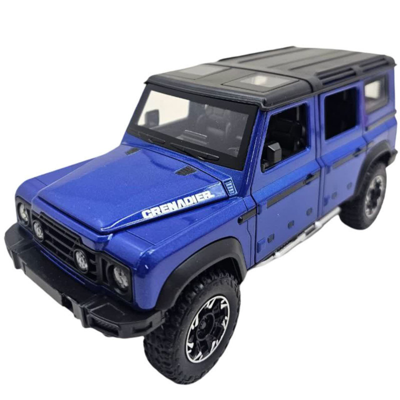 ماکت ماشین ناب سل مدل لندروور پاژن آفرود دودزا فلزی موزیکال چراغدار عقب کش کد Land Rover Offroad Pageant Smoked Metal Musical Lighted