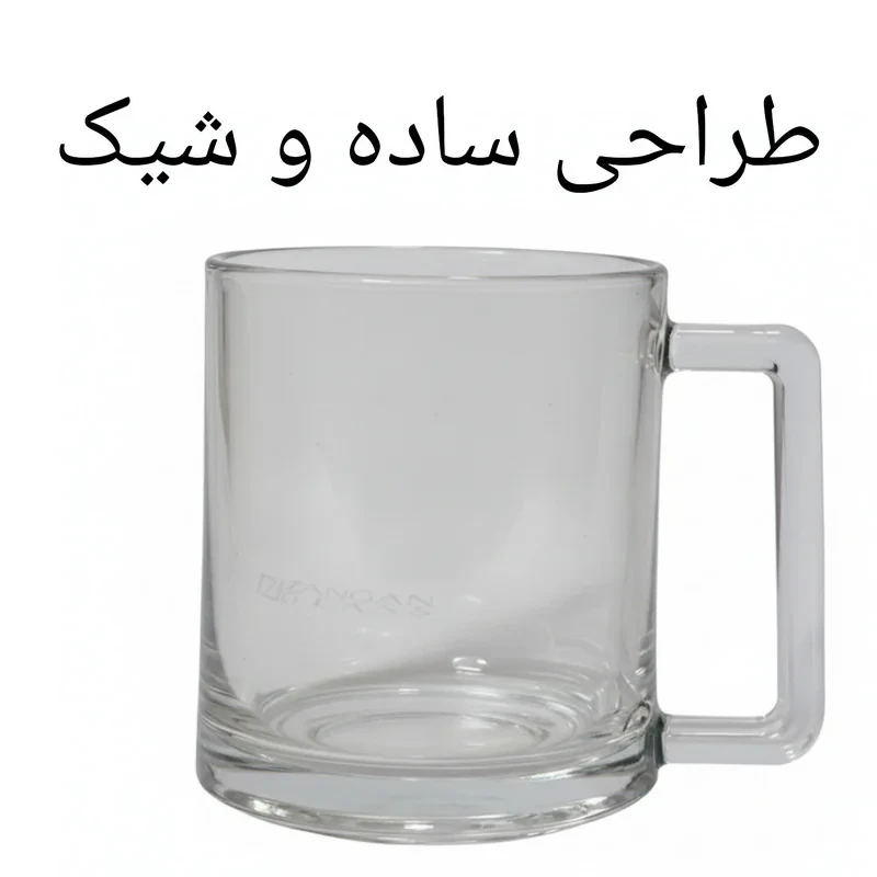 لیوان زنگان گلس مدل Diana بسته 6 عددی