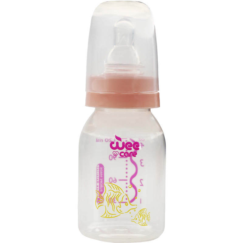 شیشه شیر وی کر طرح ماهی کد B325 گنجایش 120 میلی لیتر