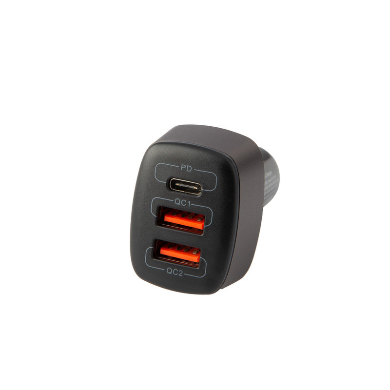 شارژر فندکی 56 وات هترون مدل HCC3210PQ به همراه کابل USB-C