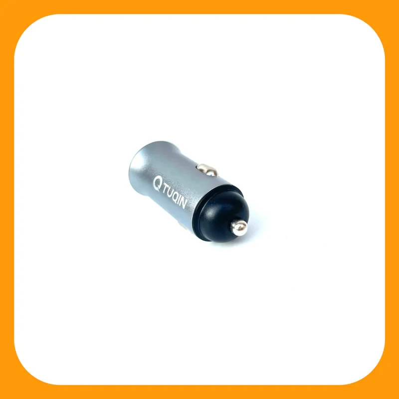 شارژر فندکی 24 وات تیوکین مدل QC02 به همراه کابل تبدیل USB-C