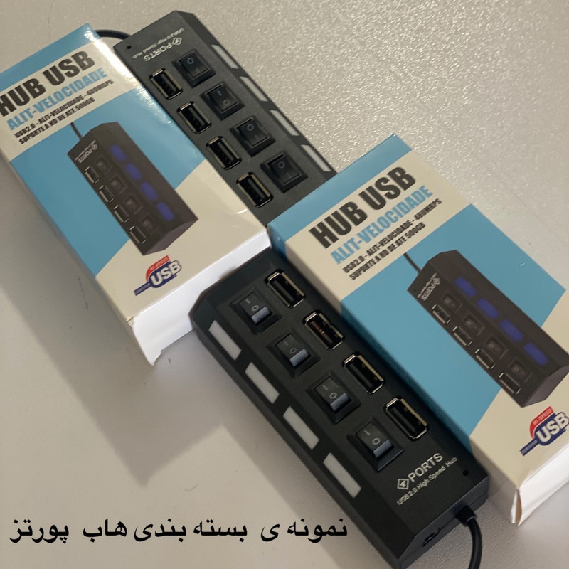 هاب 4 پورت USB پورتز مدل اسپید 1625