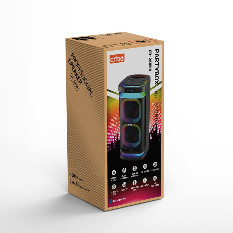اسپیکر بلوتوثی قابل حمل کربی مدل CR-2650 B