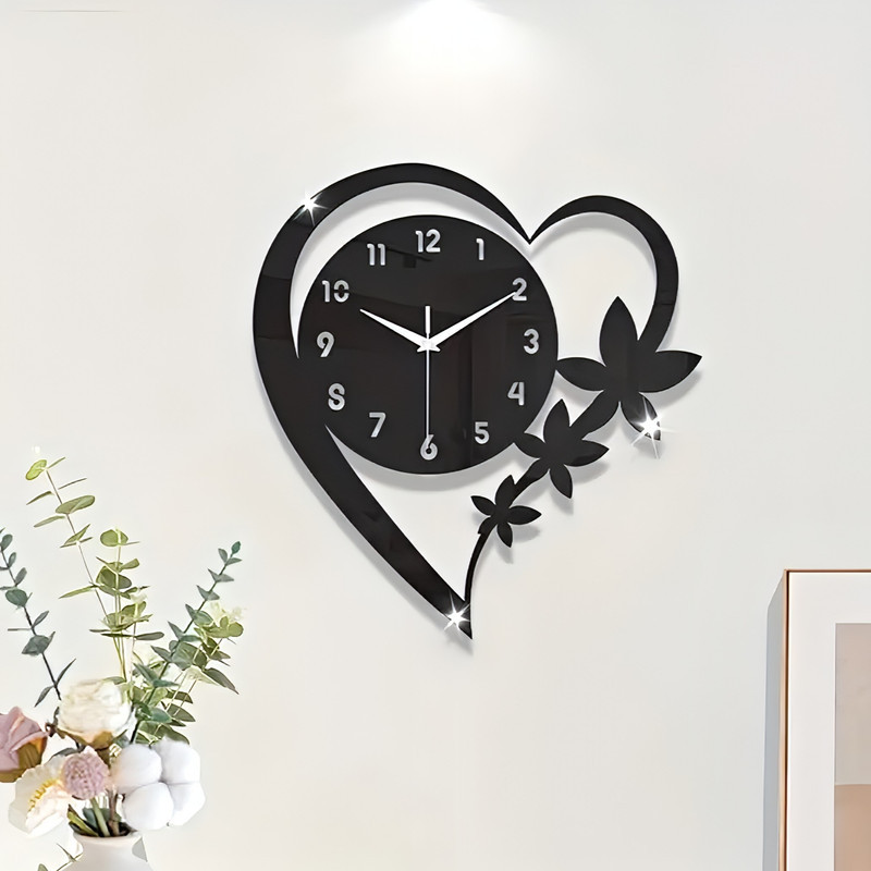 ساعت دیواری کوارتز طرح قلب