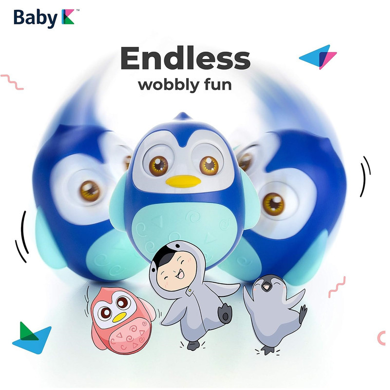 جغجغه هانگر مدل پنگوئن تعادلی طرح Roly Poly Penguin