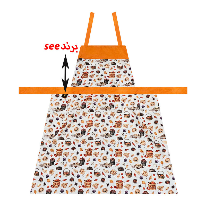 پیش بند آشپزخانه سیی مدل پاییزی کد 1136.29