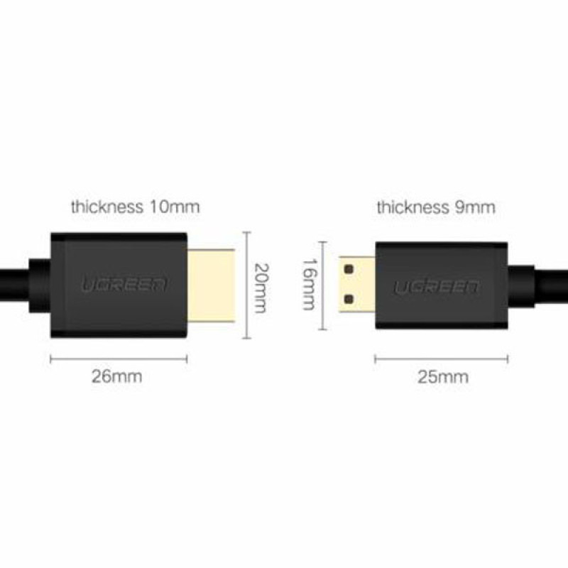 کابل HDMI به Mini HDMI یوگرین مدل HD108-11167 طول 1.5 متر