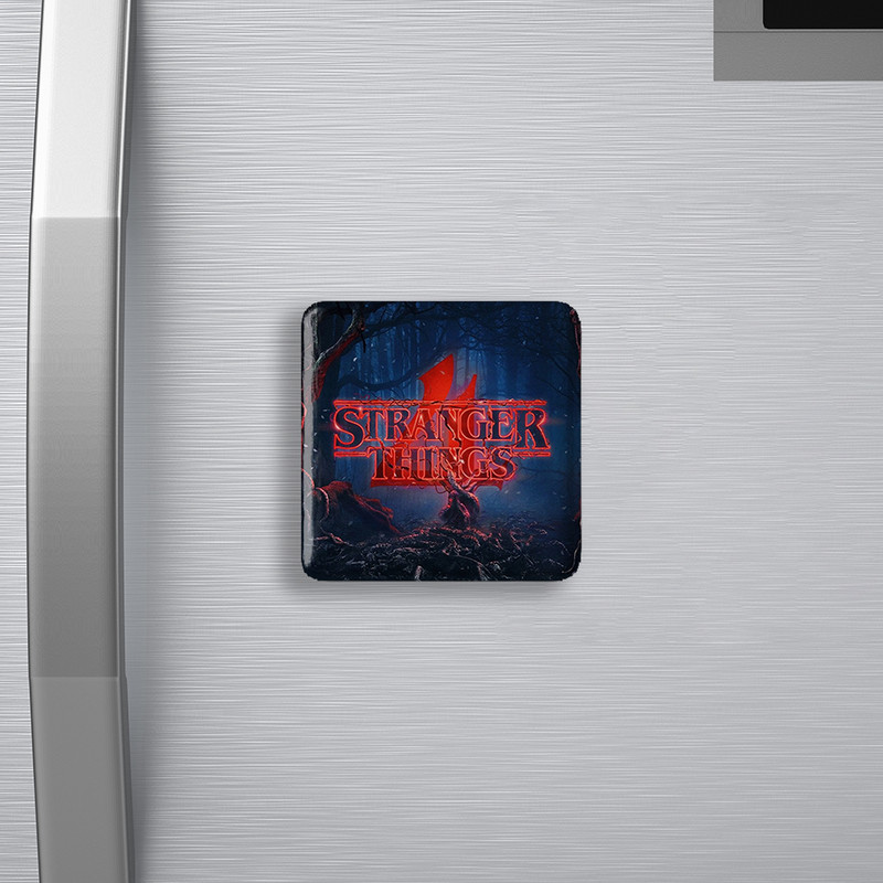 مگنت خندالو طرح سریال استرنجر تینگز Stranger Things  مدل مربعی کد 19305