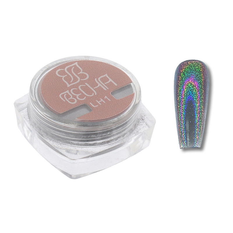 پودر سوپر کروم ناخن وسنا مدل Laser Holo کد LH1
