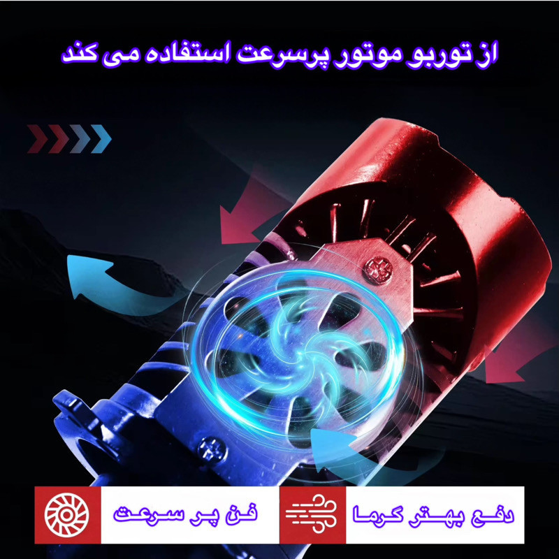 هدلایت موتور سیکلت مدل H4 Mini LED Lens